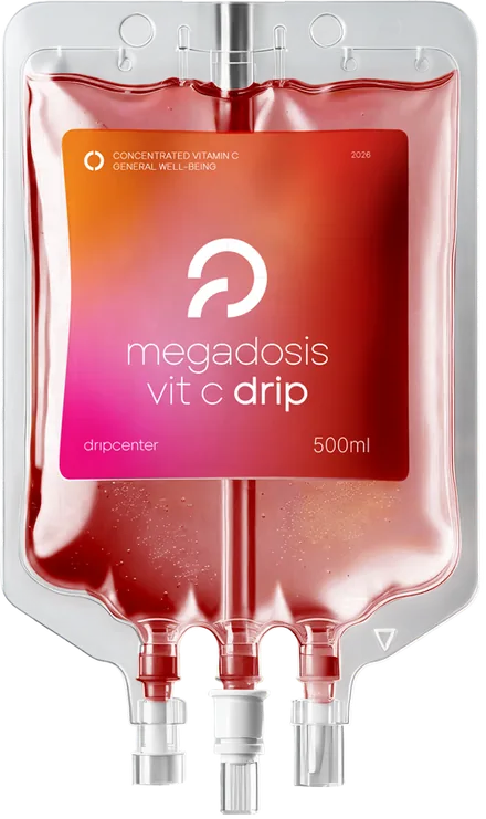 Bolsa de suero Megadosis VitC del catálogo de tratamientos de Drip Center